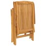 Voir la diapositive 5 : VIDAXL Chaises de jardin inclinables lot de 6 bois massif de teck