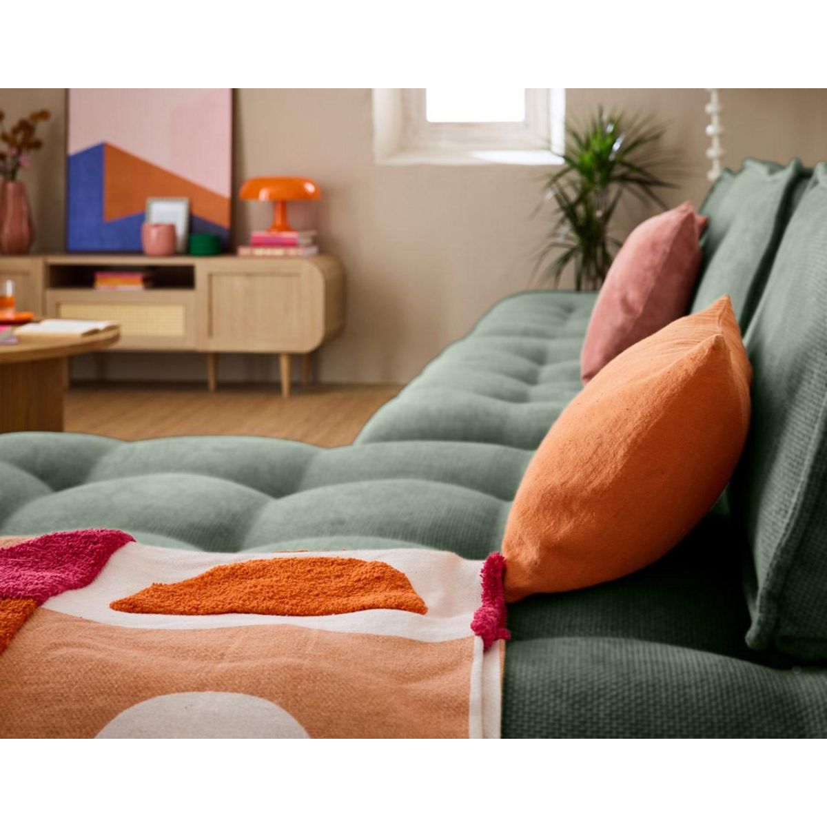 LISA DESIGN Marisol - canapé d'angle modulable 4 places - velours texturé