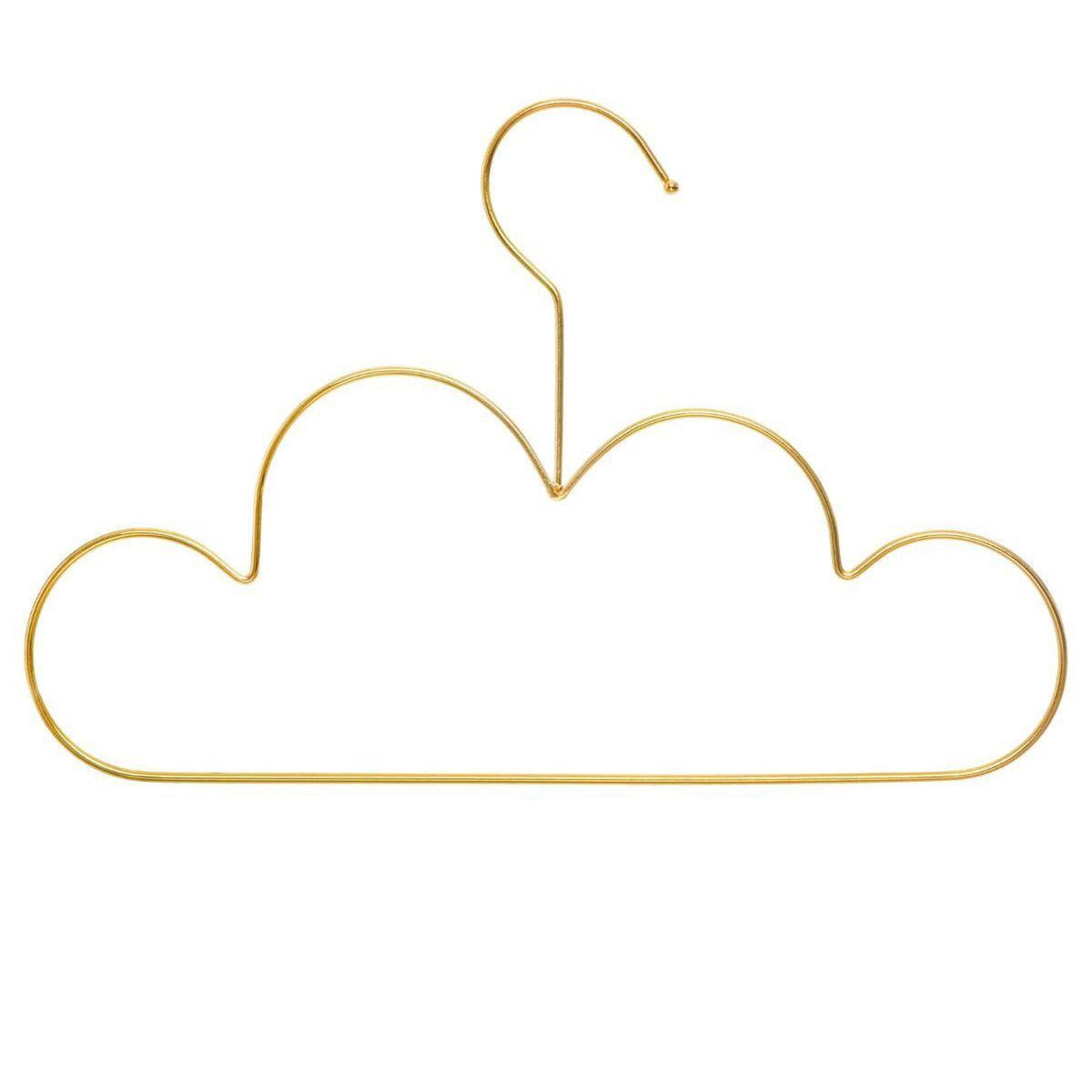 Atmosphera Kids Lot de 3 Cintres pour Enfant  Nuage  30cm Or