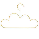 Atmosphera Kids Lot de 3 Cintres pour Enfant  Nuage  30cm Or