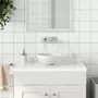 VIDAXL Lavabo de salle de bain Ceramique Blanc mat Rond