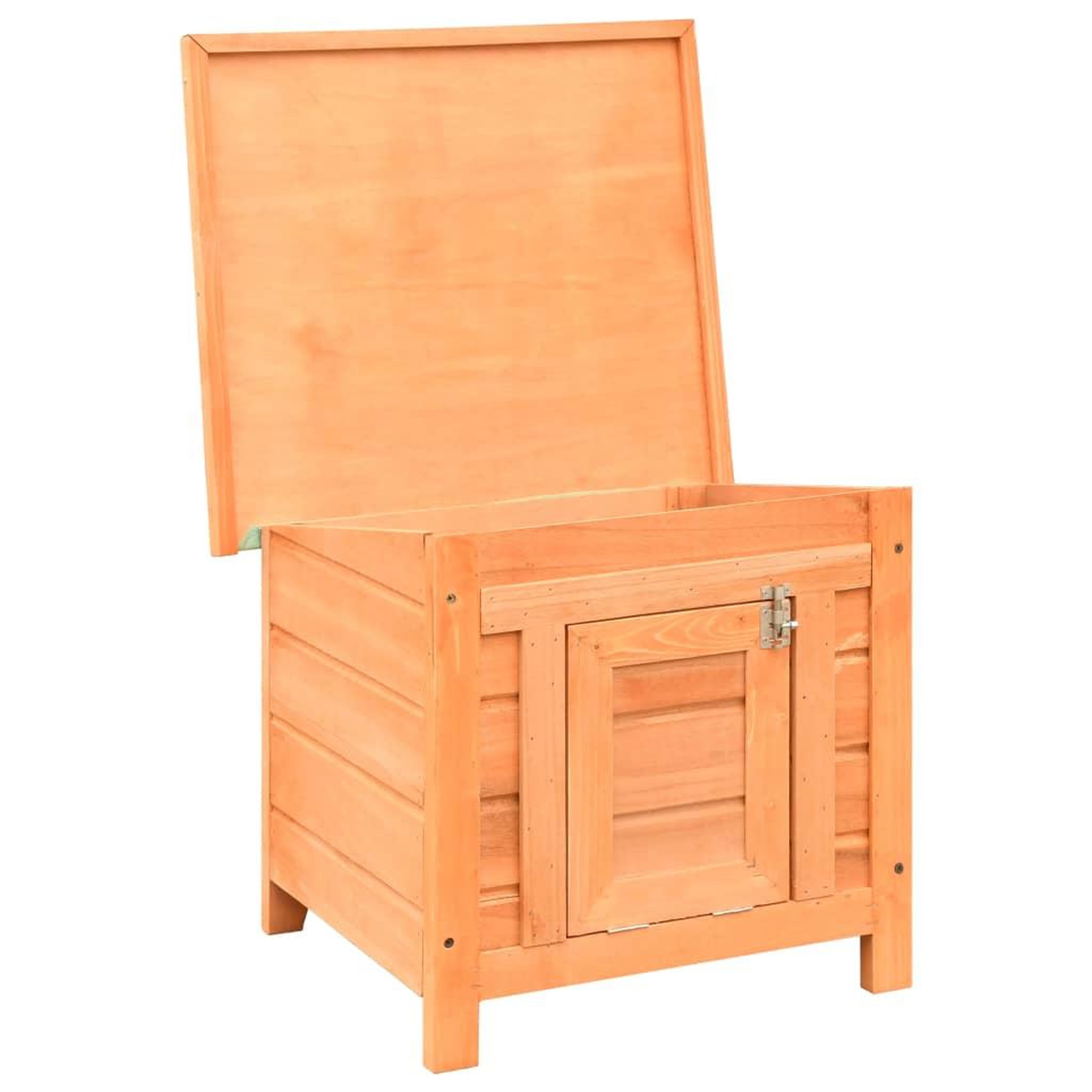 Voir la diapositive 3 : VIDAXL Maison de chat pin massif et sapin 50 x 46 x 43,5 cm