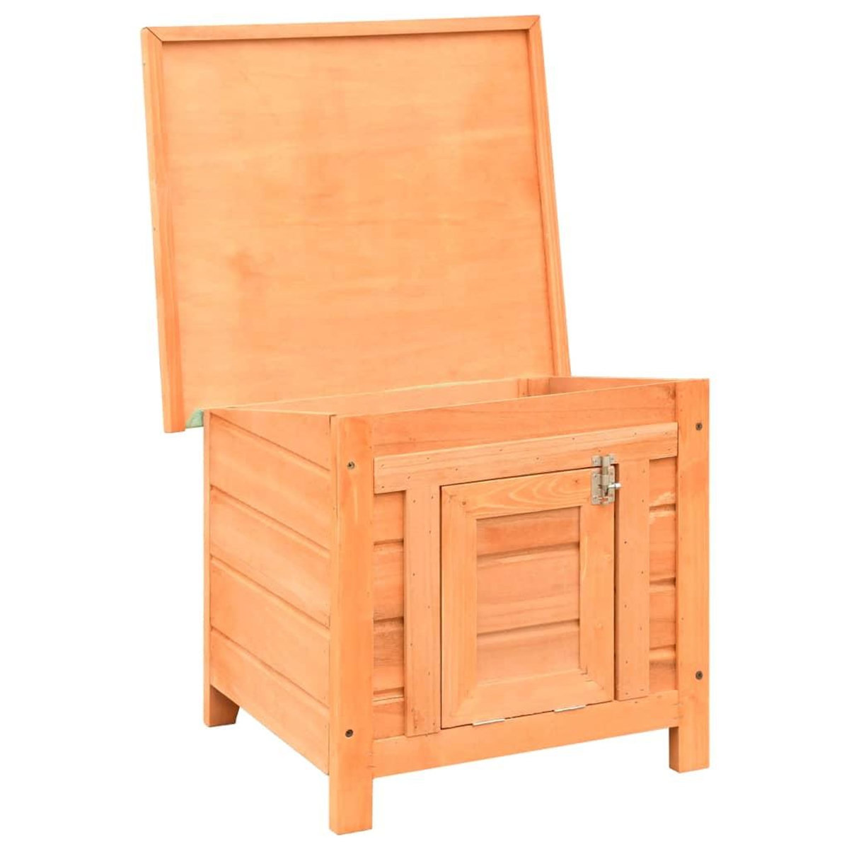 VIDAXL Maison de chat Pin massif et sapin 50 x 46 x 43,5 cm