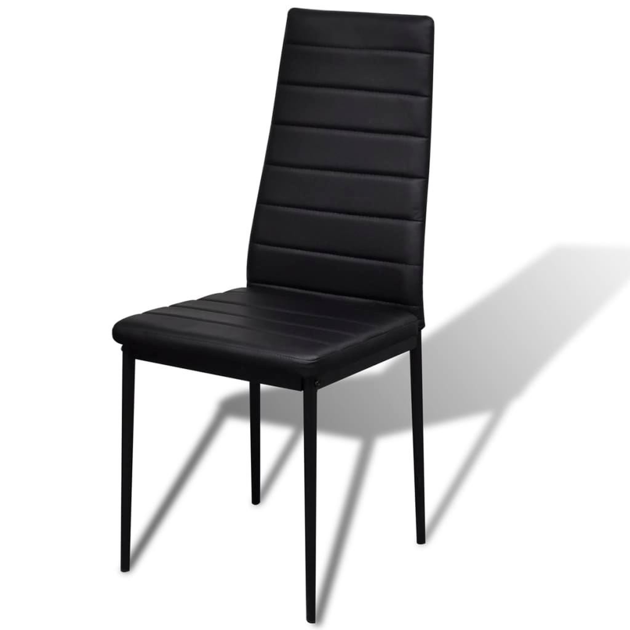Voir la diapositive 4 : VIDAXL Ensemble de table pour salle a manger cinq pieces noir
