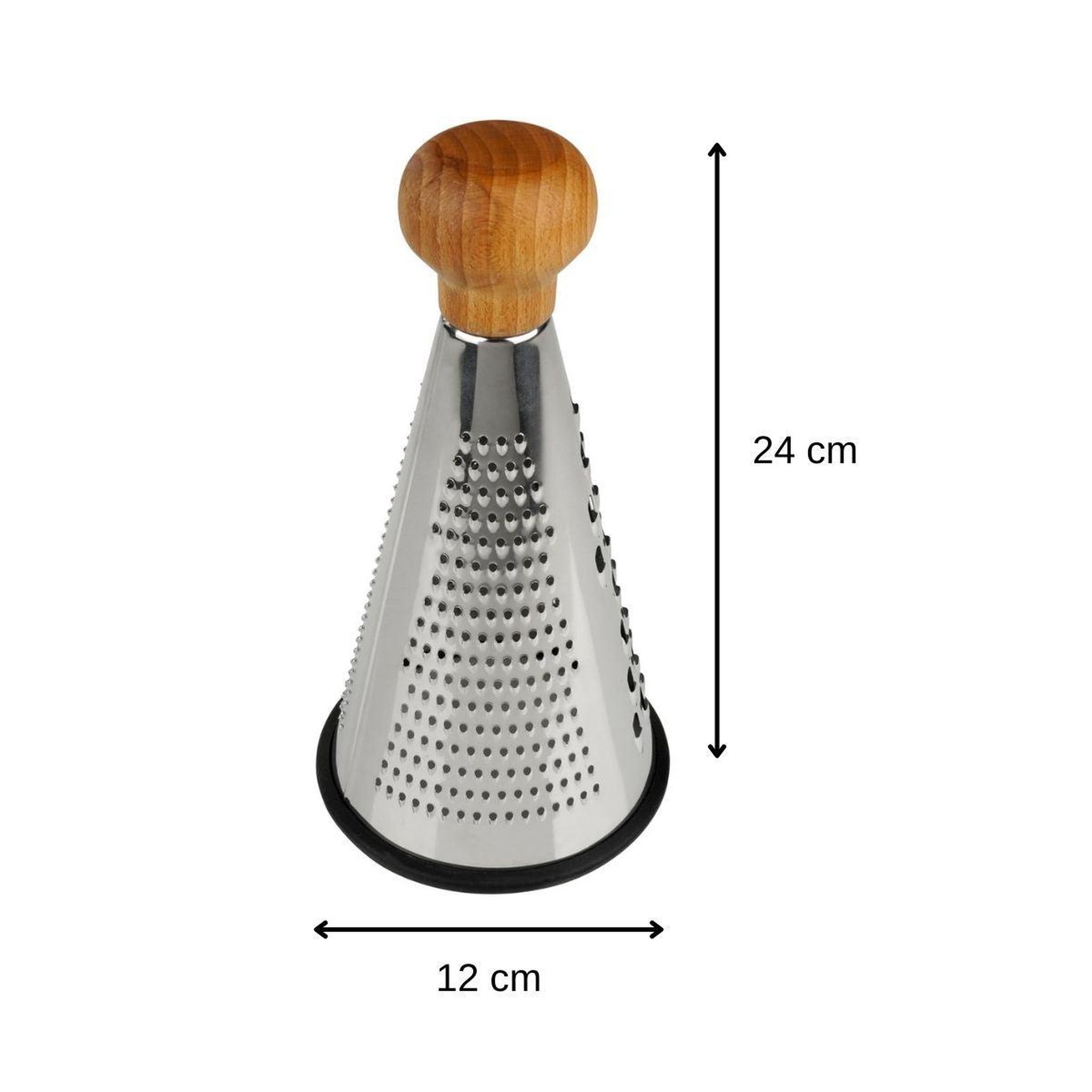 Voir la diapositive 3 : Fackelmann Râpe à légumes et à fromage conique 24,5 cm fackelmann nature