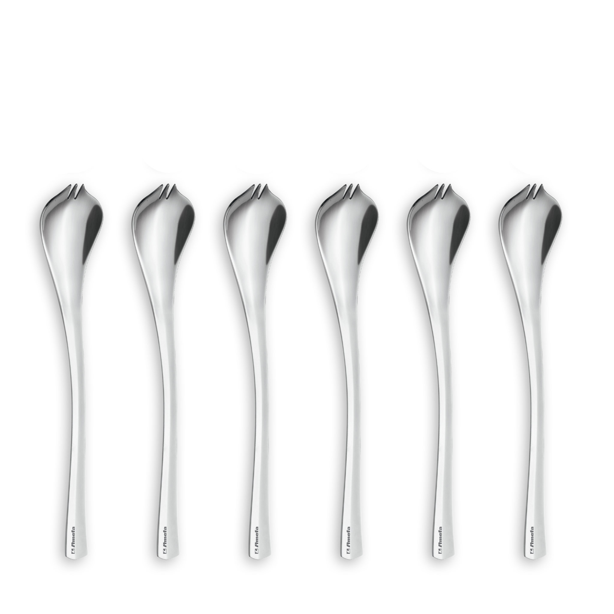Lot de 6 cuillères cocktail acier 18/0 CELEBRATION