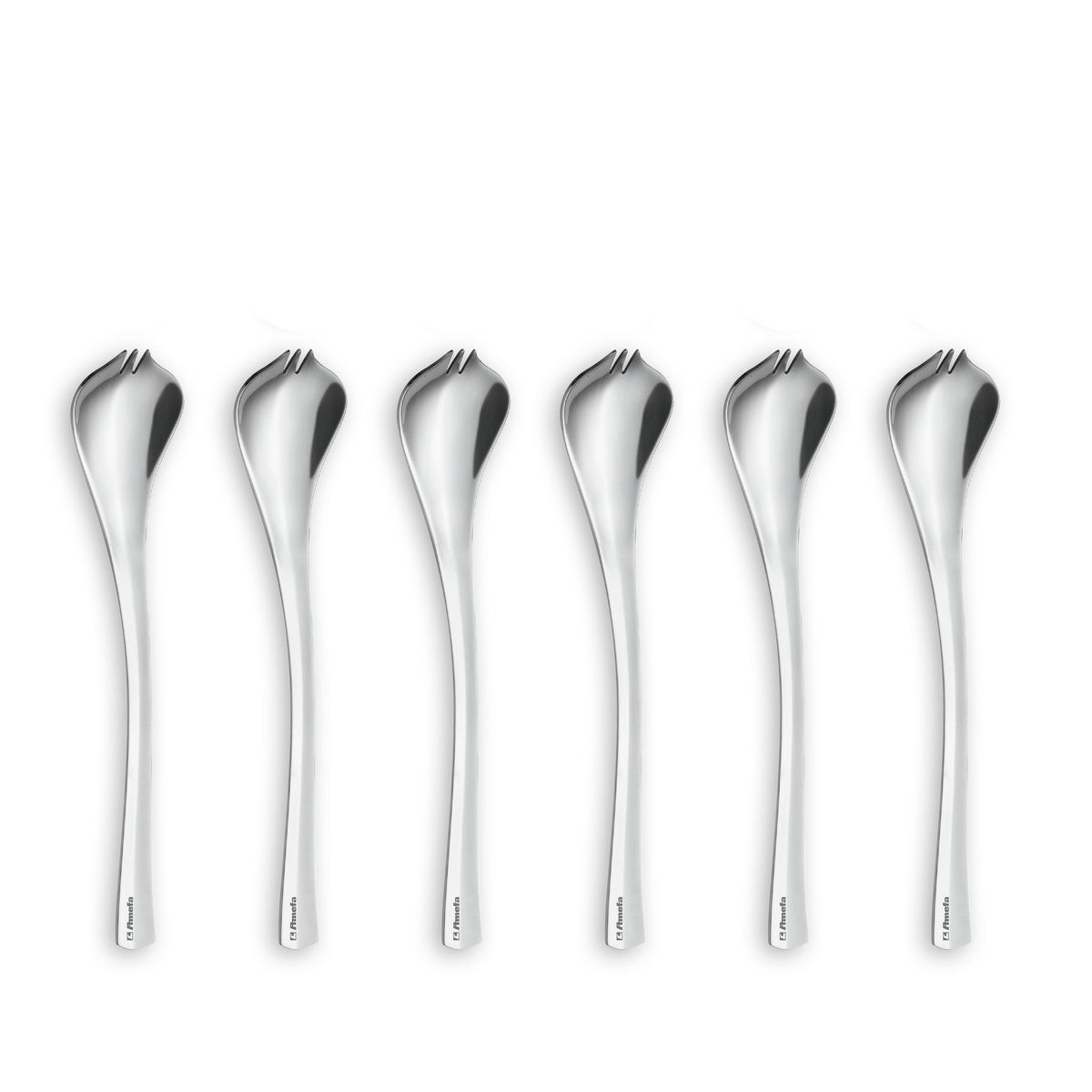 Lot de 6 cuillères cocktail acier 18/0 CELEBRATION