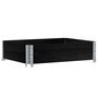 Voir la diapositive 2 : VIDAXL Jardiniere noir 80x60 cm bois massif de pin
