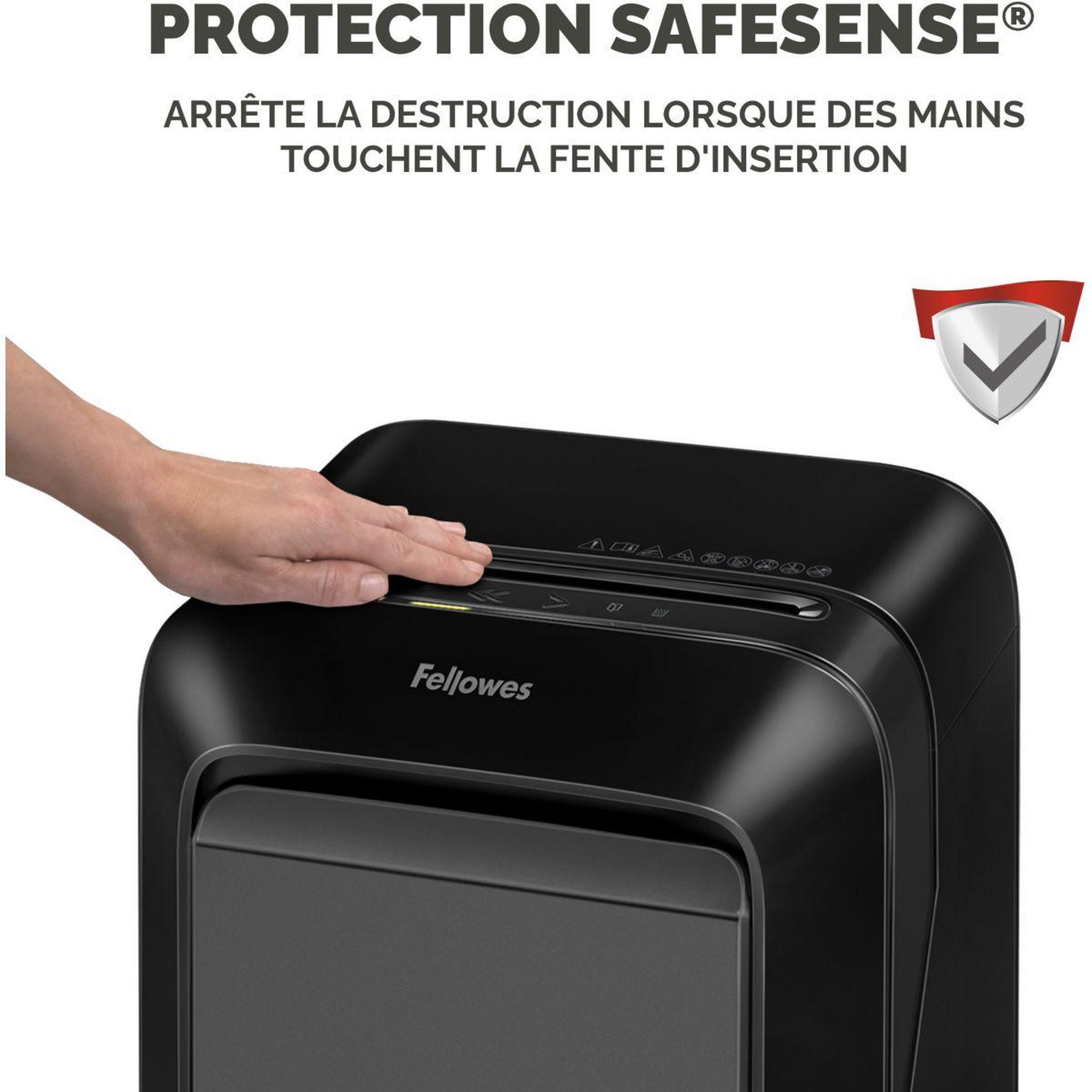 Voir la diapositive 5 : Fellowes Destructeur microshred lx210 noir