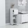 Voir la diapositive 3 : VIDAXL Armoire de salle de bain Blanc 30x30x95 cm Bois d'ingenierie