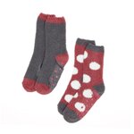  X2 Paires de Chaussettes Antidérapantes Gris Femme Casa Socks GFO. Coloris disponibles : Gris