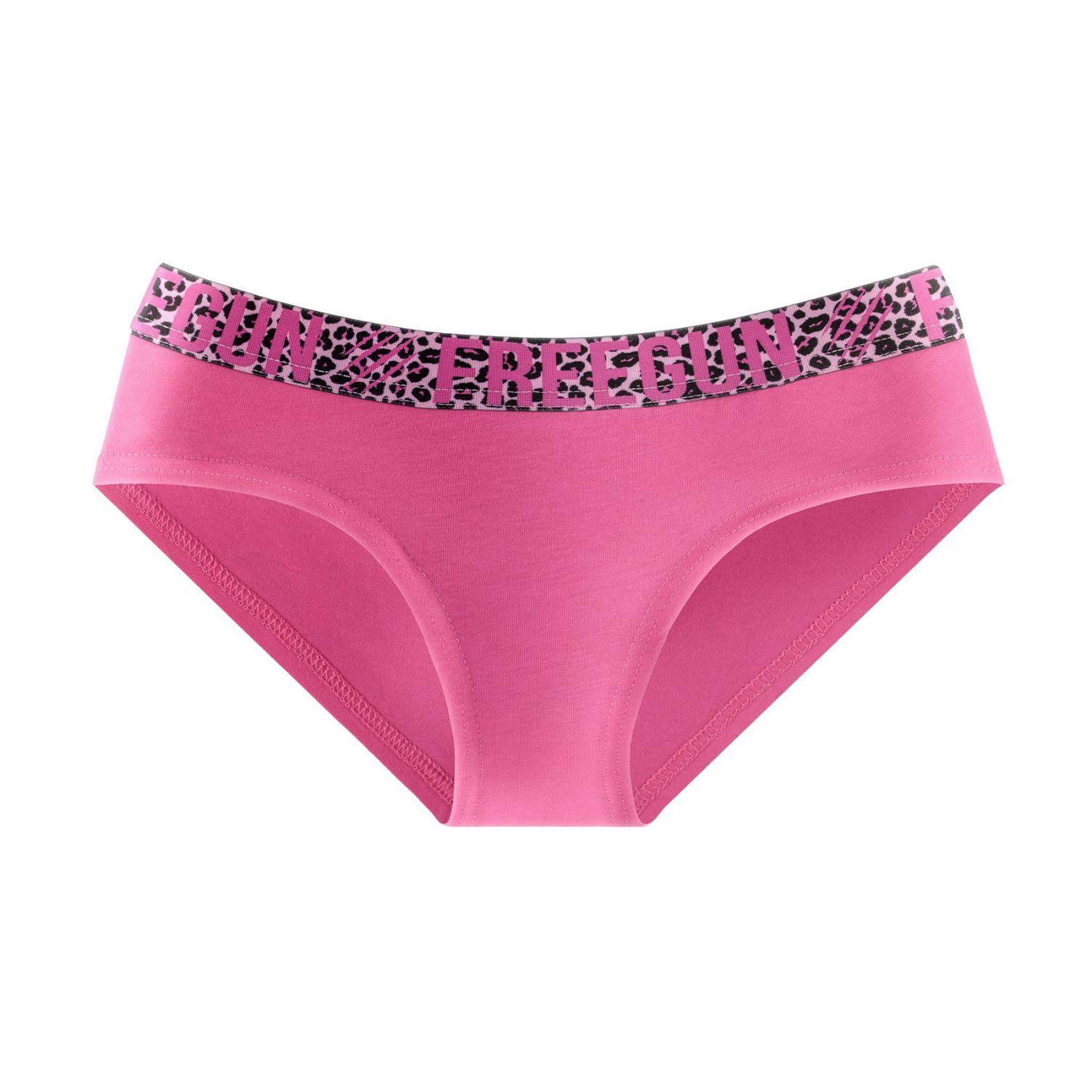 Voir la diapositive 5 : FREEGUN Lot de 3 culottes fille en coton Bestial