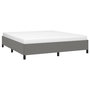 Voir la diapositive 3 : VIDAXL Cadre de lit sans matelas gris fonce 160x200 cm tissu