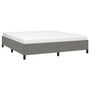 Voir la diapositive 3 : VIDAXL Cadre de lit sans matelas gris fonce 160x200 cm tissu