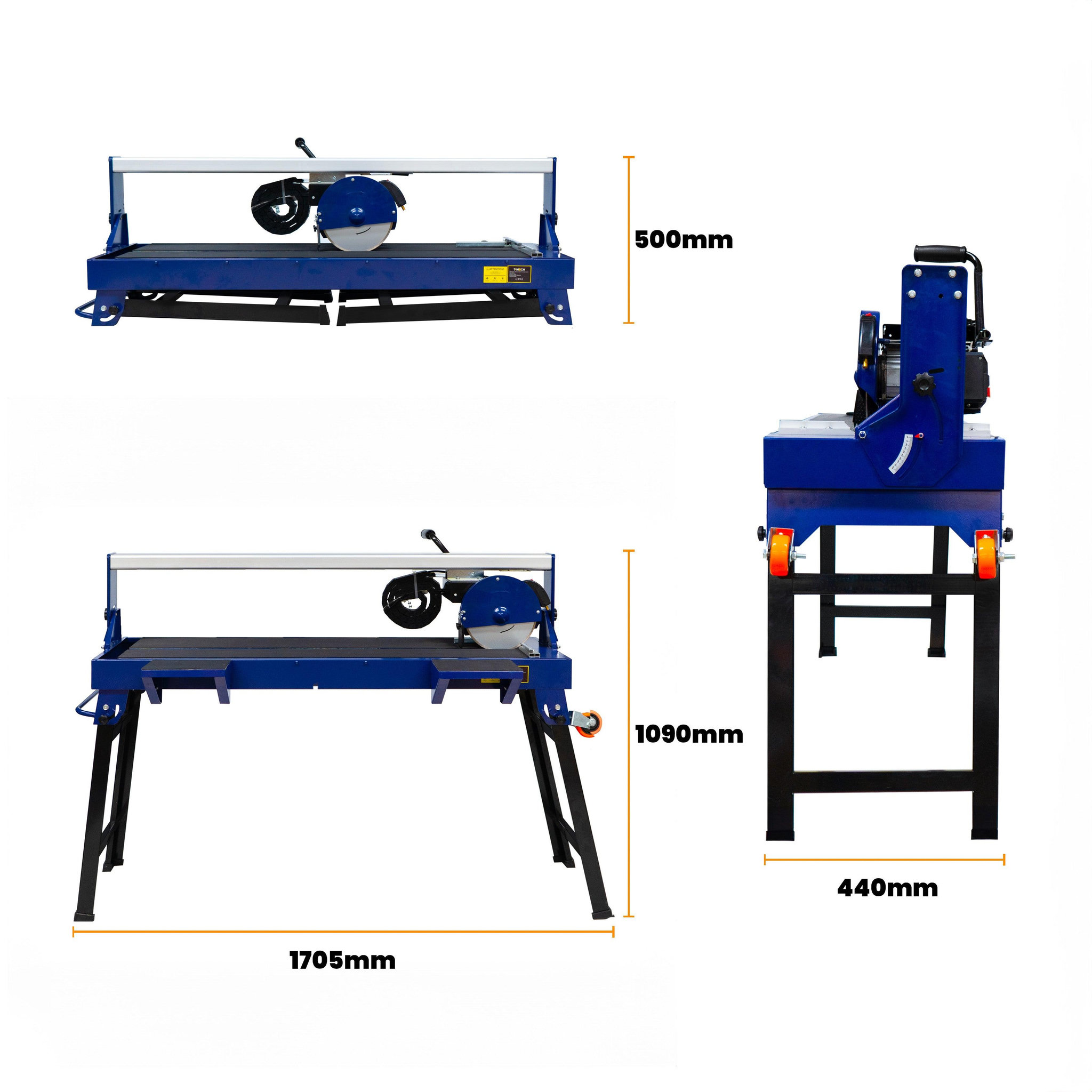 Voir la diapositive 5 : T-MECH Scie de carrelage sur table - 1200 mm / 1400 w