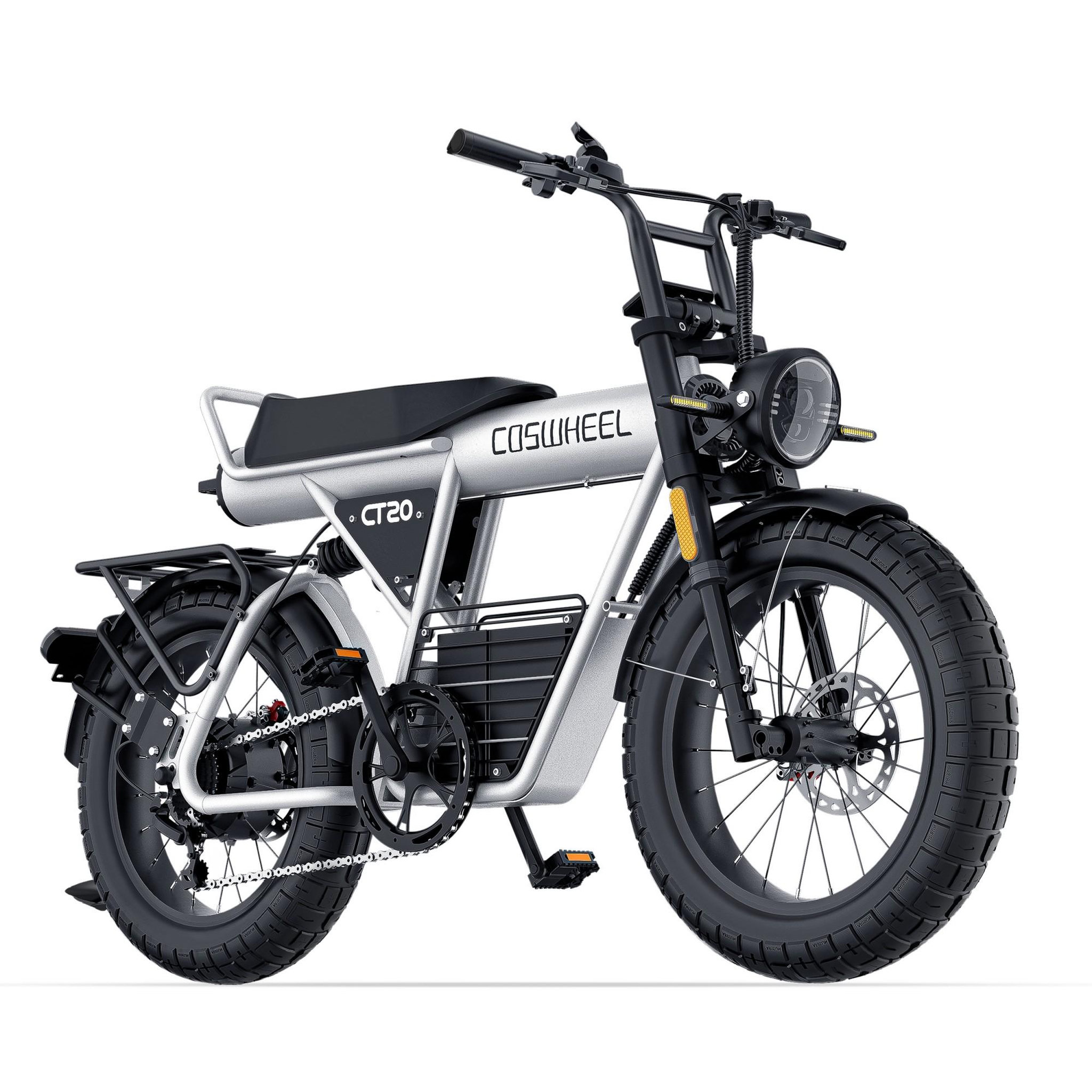 Voir la diapositive 2 : COSWHEEL Vélo électrique coswheel ct20, 48 v 25 ah, grande autonomie, gris