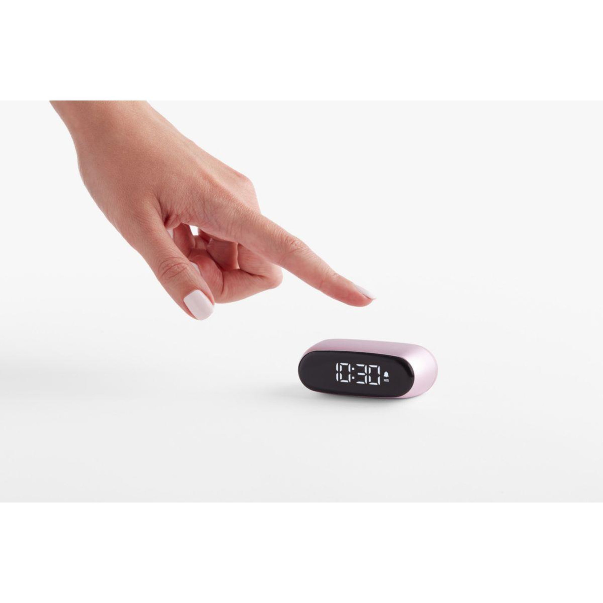 Voir la diapositive 2 : LEXON Réveil Minut ultra-compact Rechargeable Rose