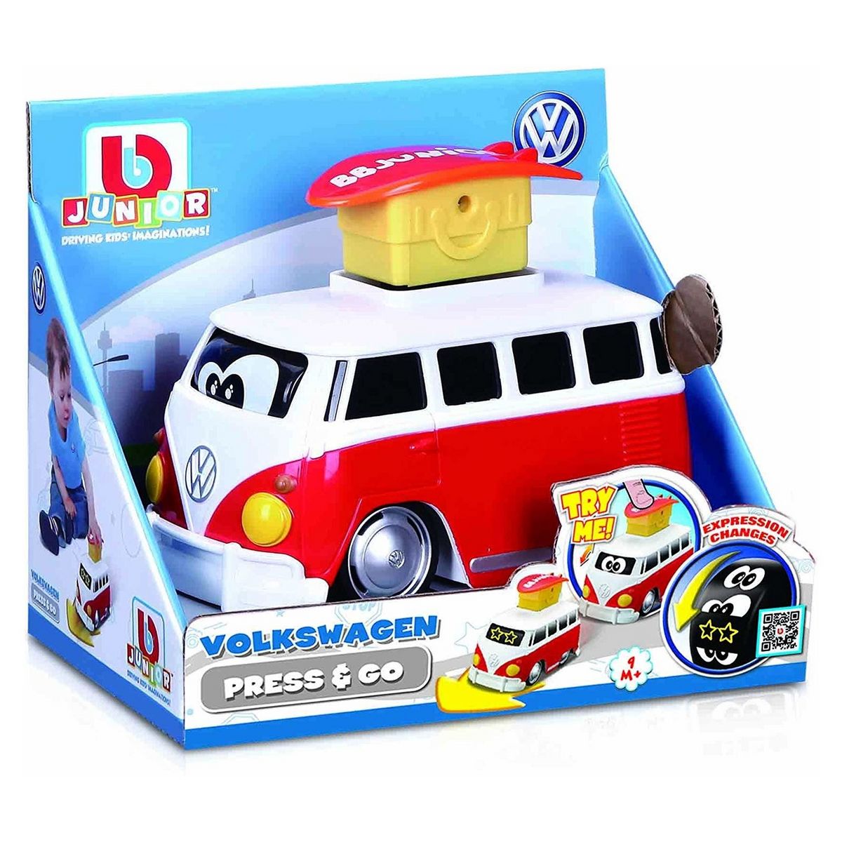 BURAGO Van combi samba surf à friction Volkswagen