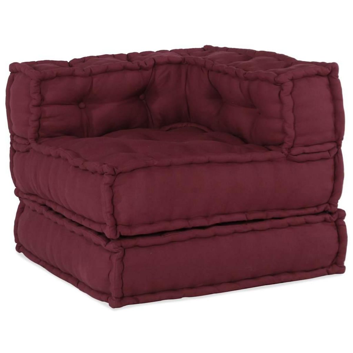 VIDAXL Pouf modulaire marron 70x70x54 tissu