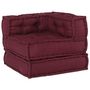 Voir la diapositive 1 : VIDAXL Pouf modulaire marron 70x70x54 tissu