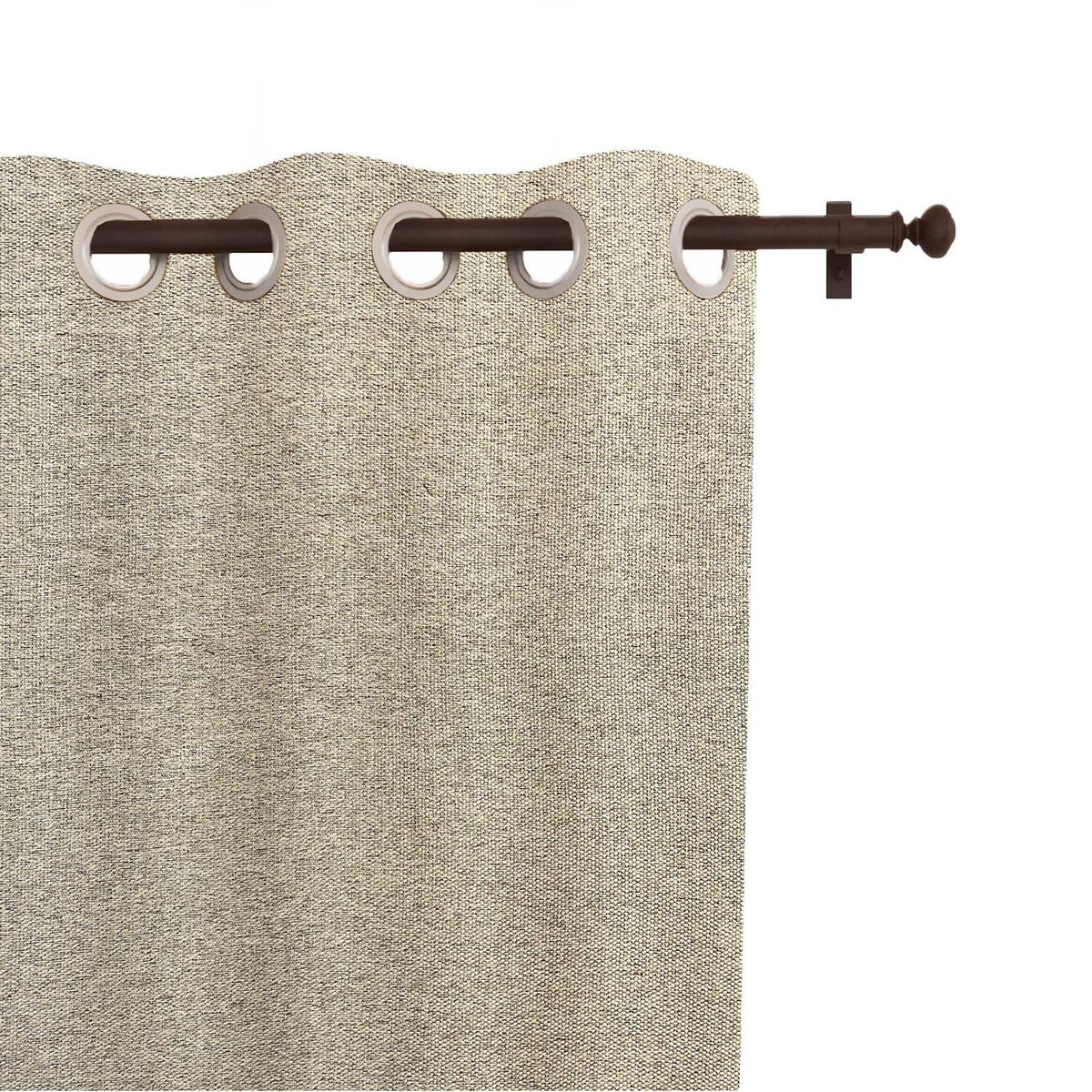 SOLEIL D'OCRE Rideau à oeillets 135x250 cm ARTHUR, par Soleil d'Ocre