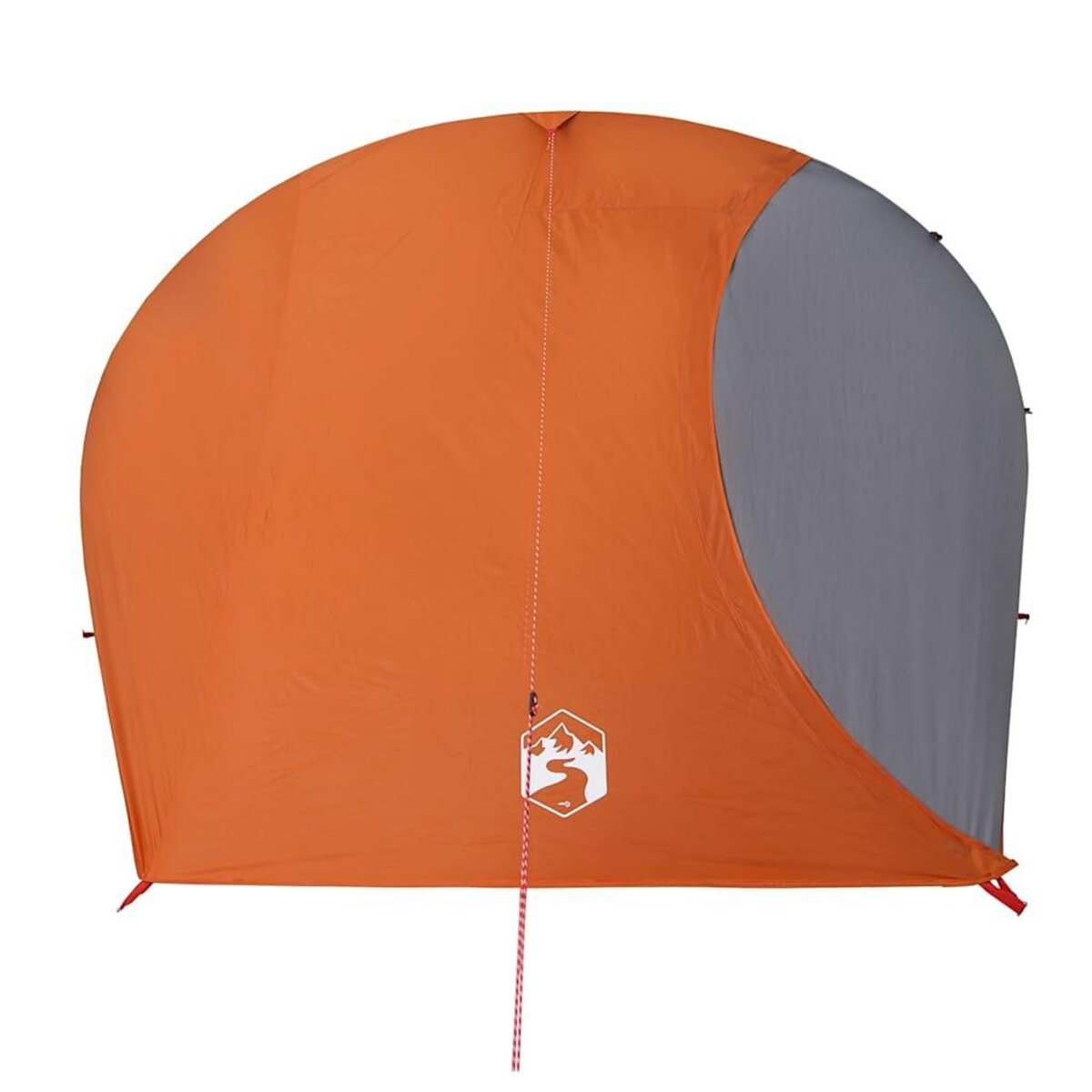 VIDAXL Tente de camping a dome 4 personnes orange impermeable