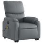Voir la diapositive 4 : VIDAXL Fauteuil inclinable de massage electrique gris similicuir