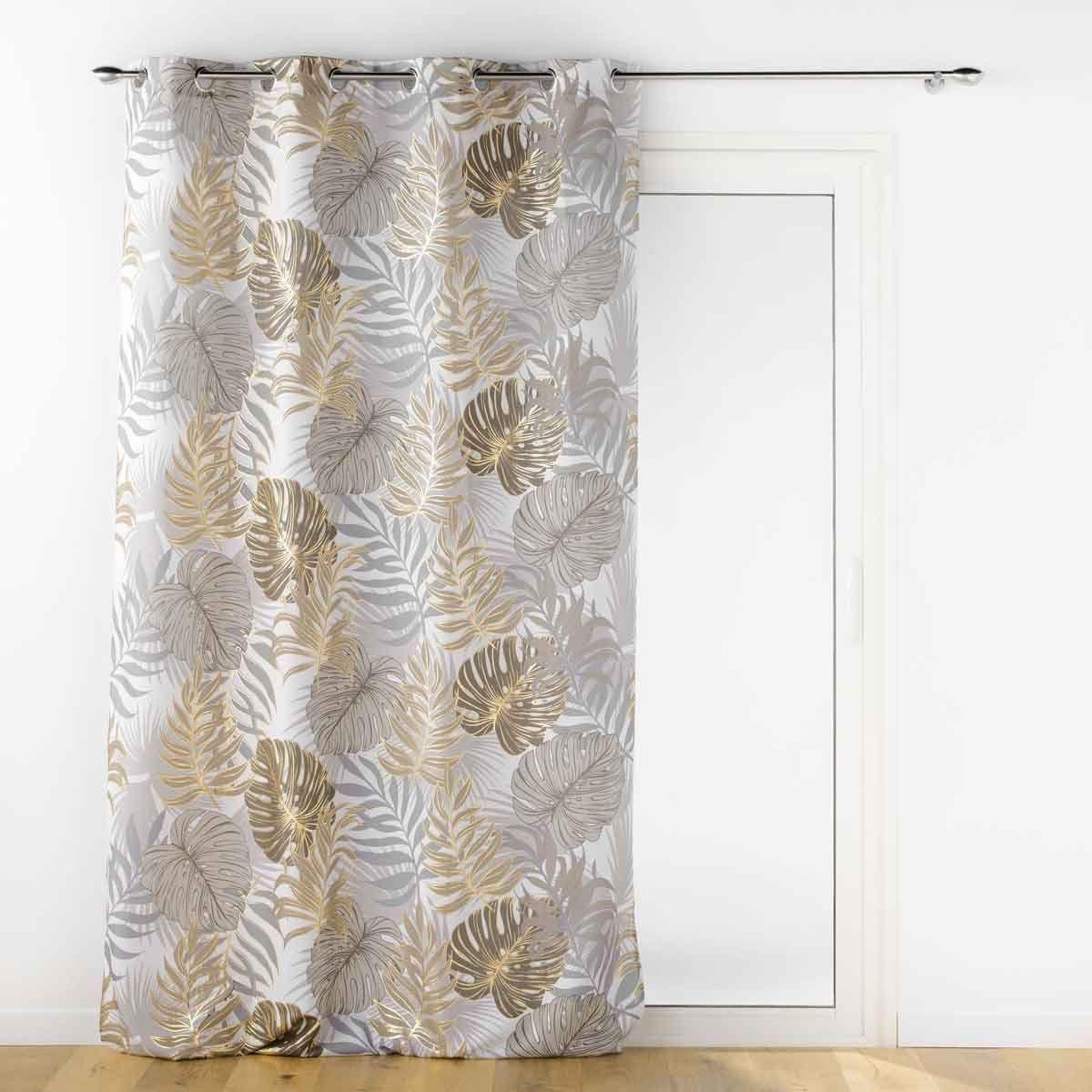 Douceur d'Intérieur Rideau à œillets  mogador  140x260cm beige