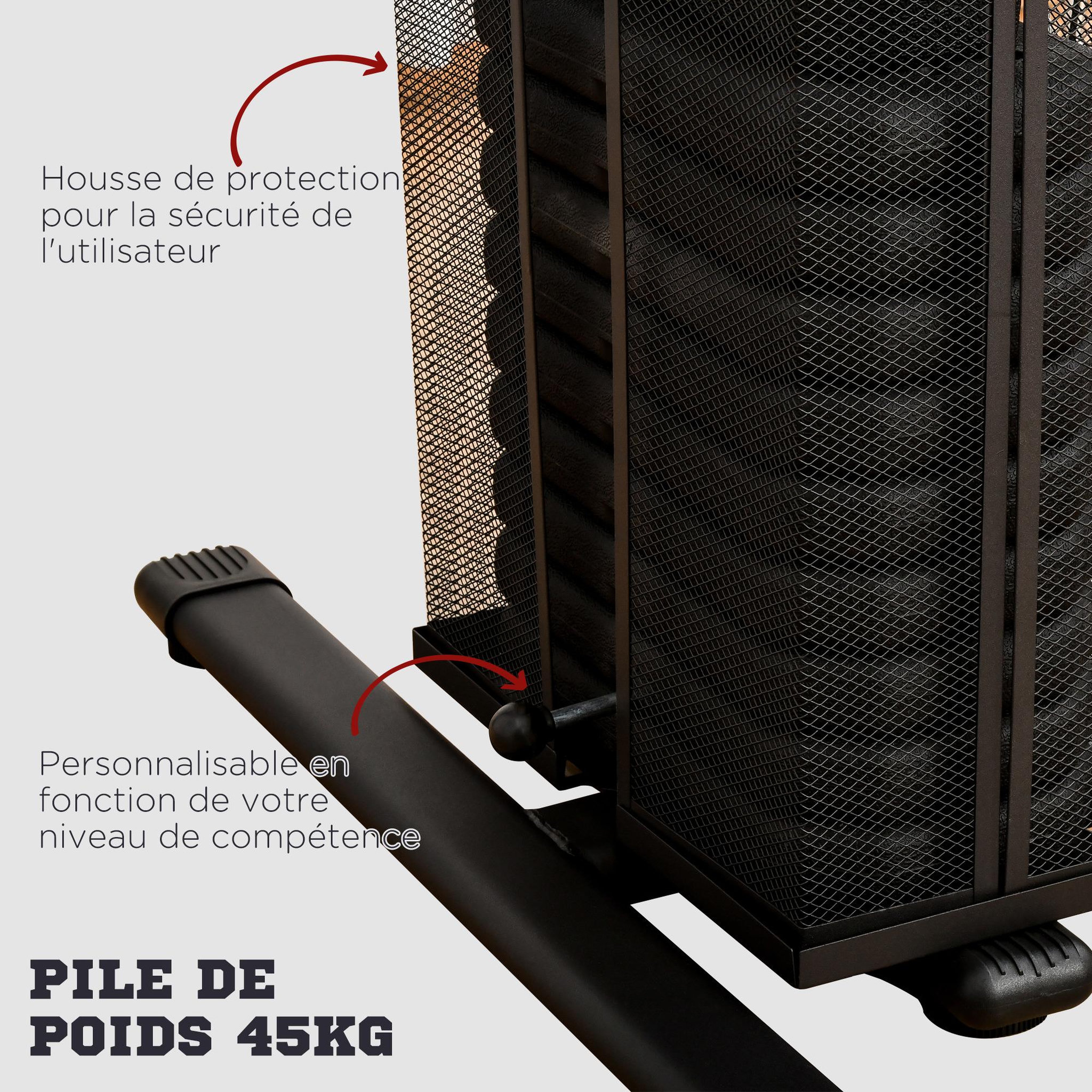 Voir la diapositive 5 : HOMCOM Station de musculation - entrainement complet - développé couché, butterfly, barre latissimus, curler, bande résistance - 10 contrepoids - acier noir