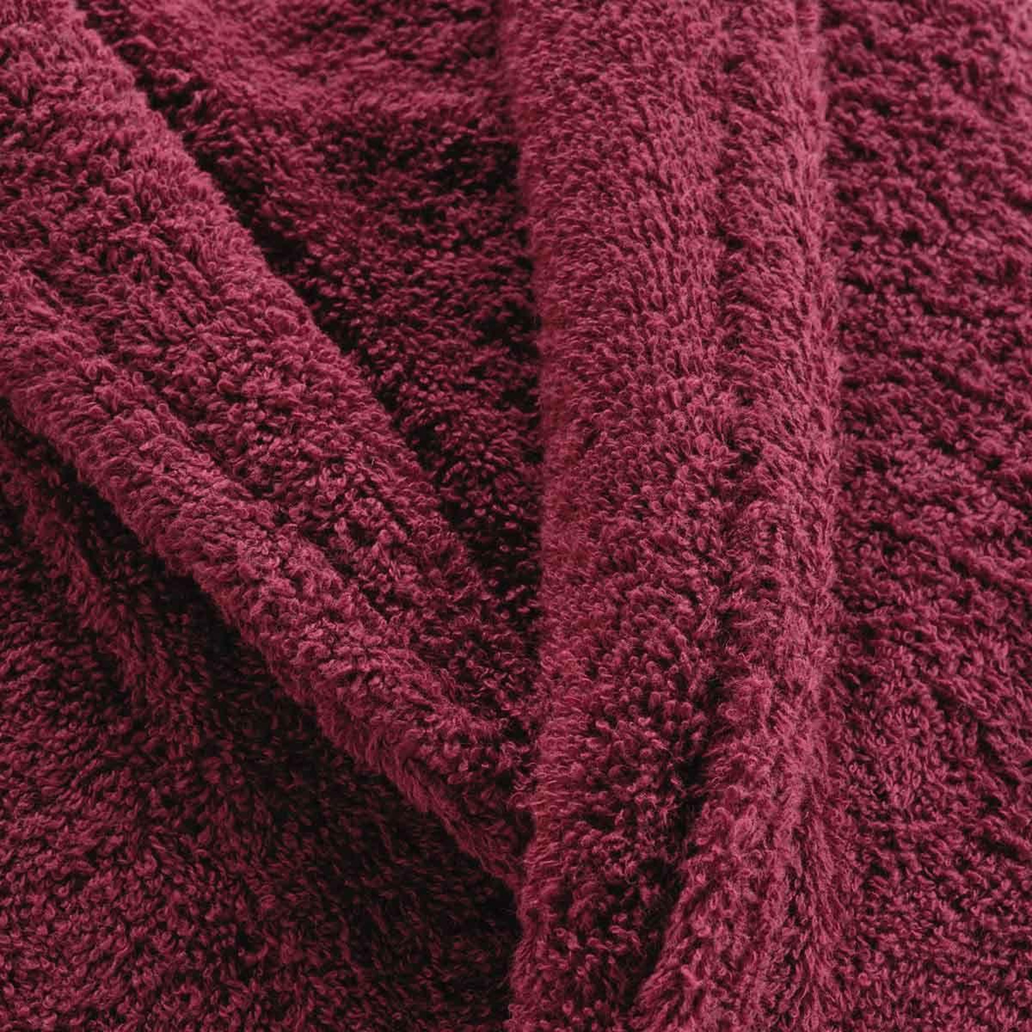 Voir la diapositive 2 : Douceur d'Intérieur Peignoir col châle en coton  tendresse  rubis