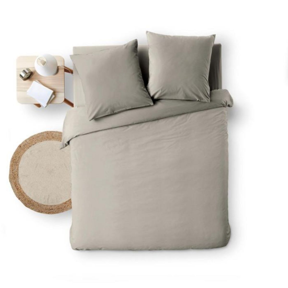 Paris Prix Parure de Lit 3 Pièces  Meline  240x220cm Anthracite