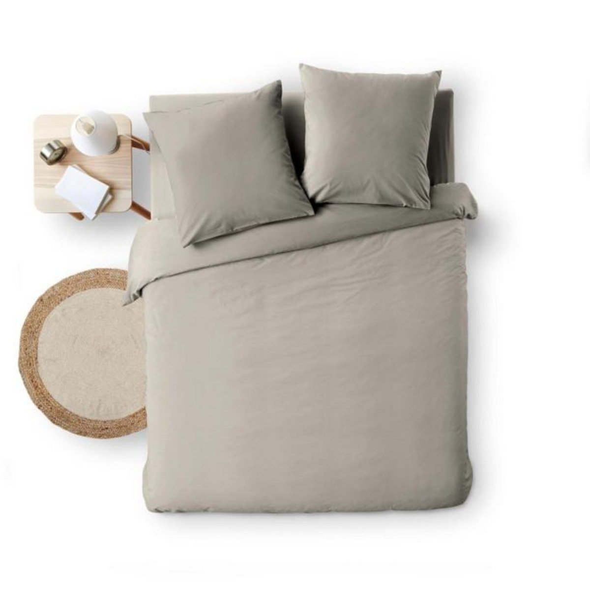 Paris Prix Parure de Lit 3 Pièces  Meline  240x220cm Anthracite