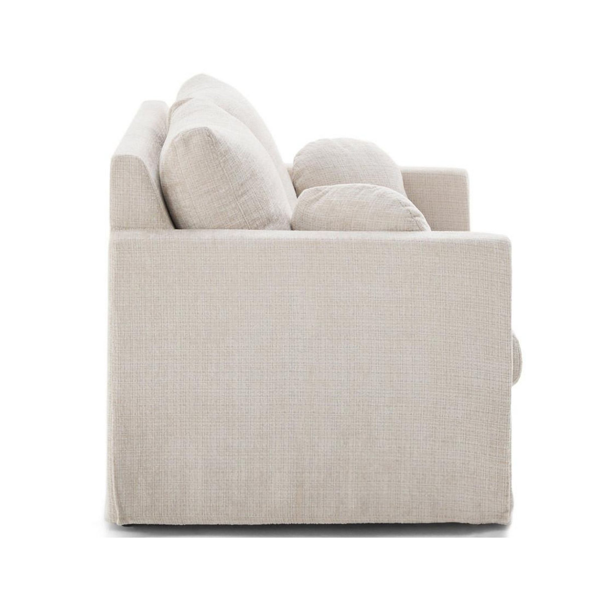 LISA DESIGN Serena - canapé droit déhoussable 2 places en velours texturé