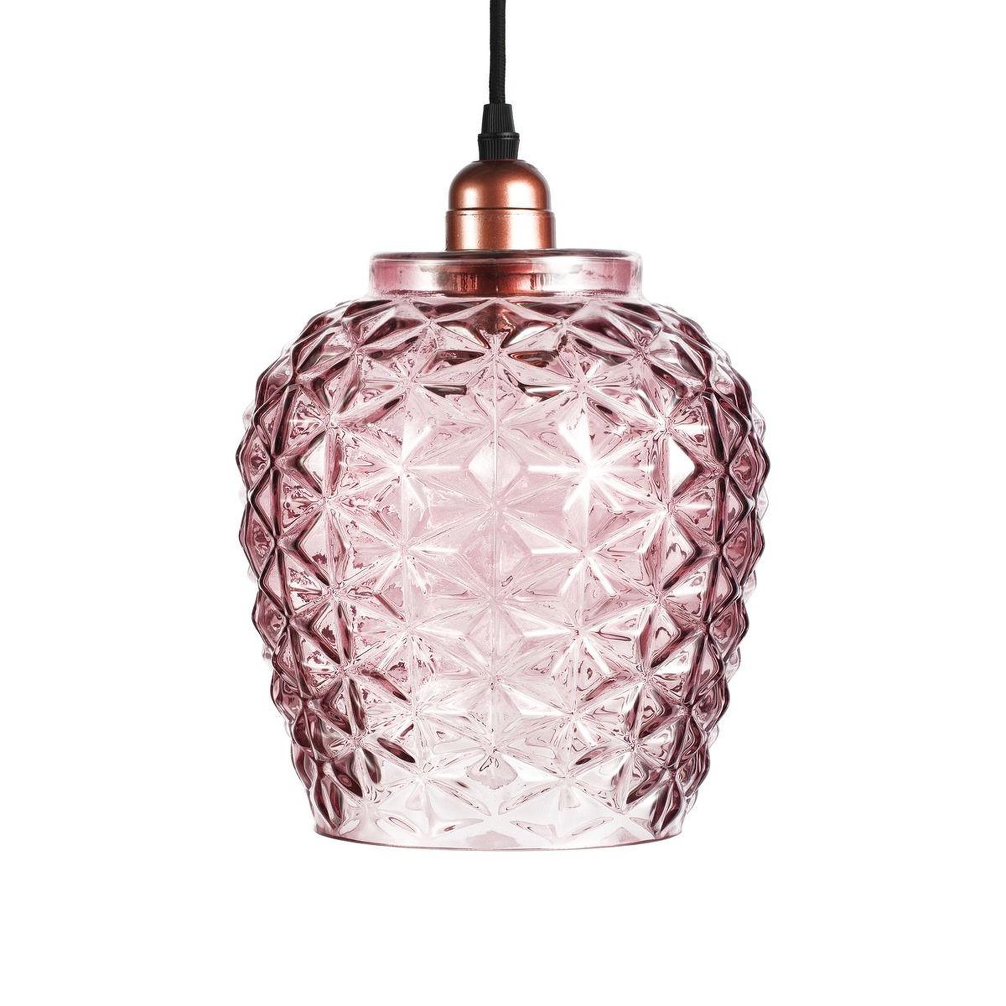 Paris Prix Lampe Suspension en Verre  Vila  24cm Violet