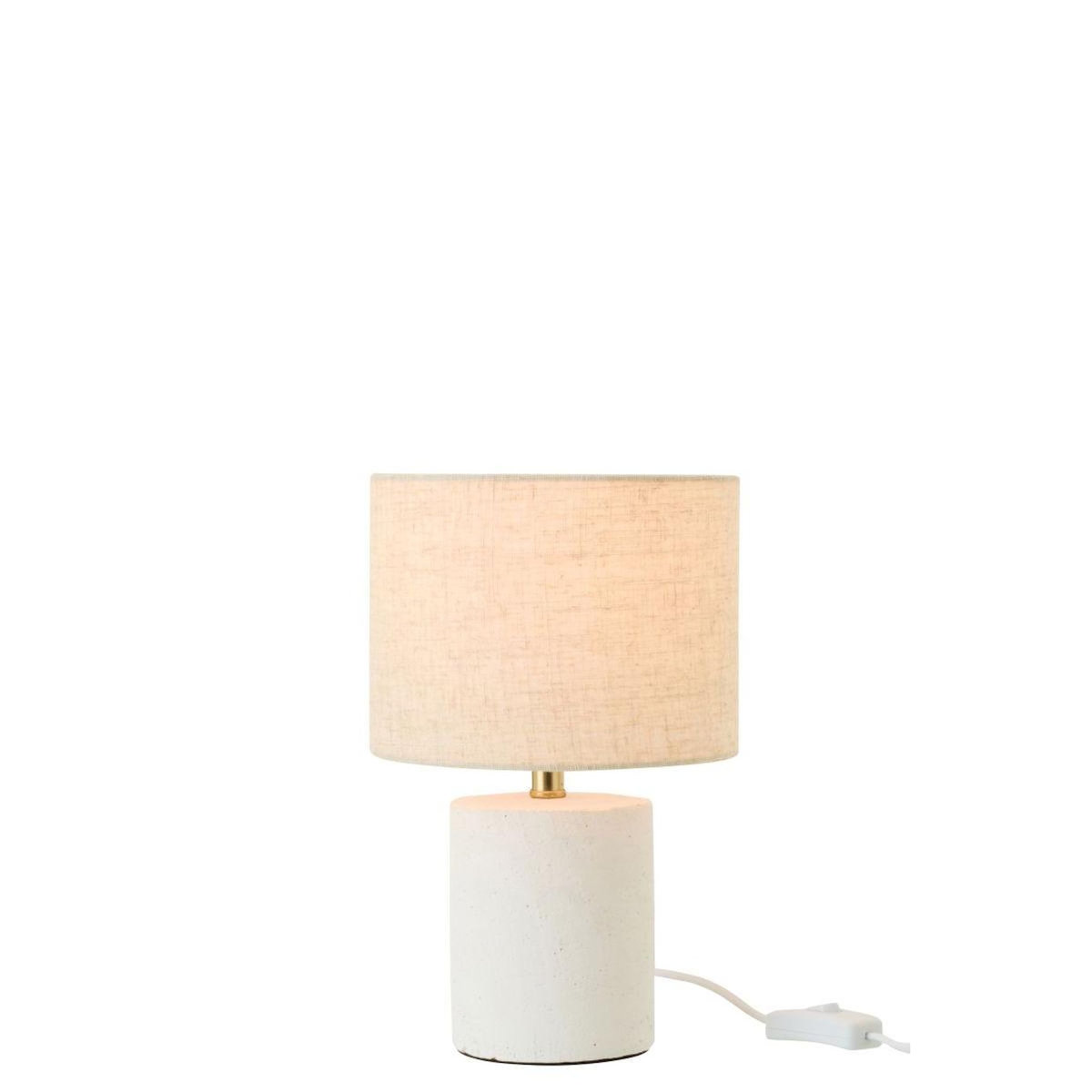 Paris Prix Lampe à Poser en Céramique  Felicia  28cm Blanc