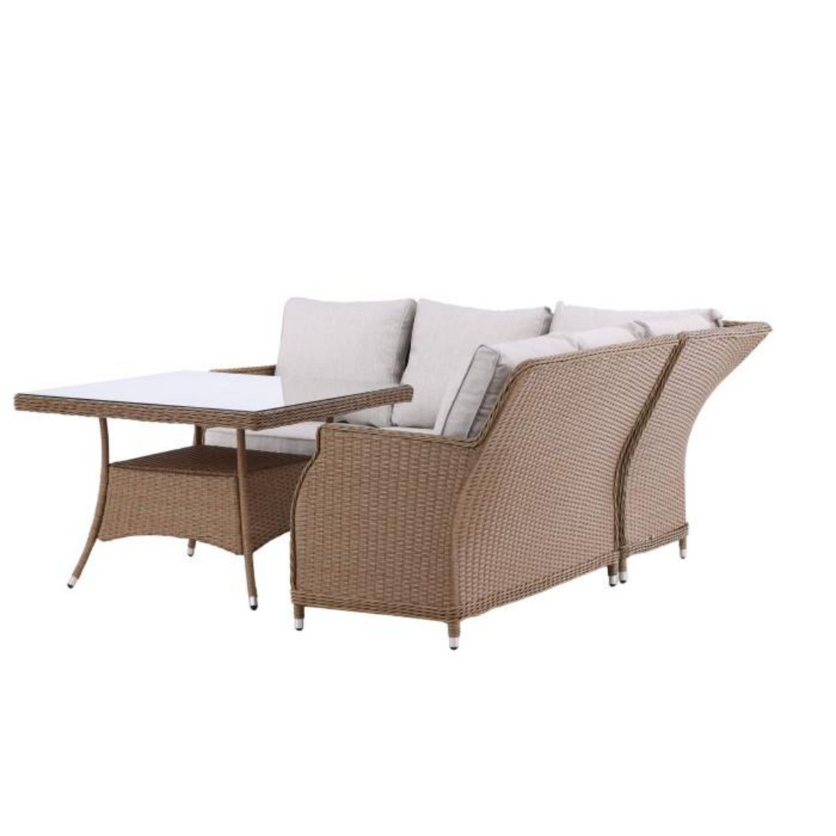 Paris Prix Salon d'Angle de Jardin  Vikelund  204cm Naturel