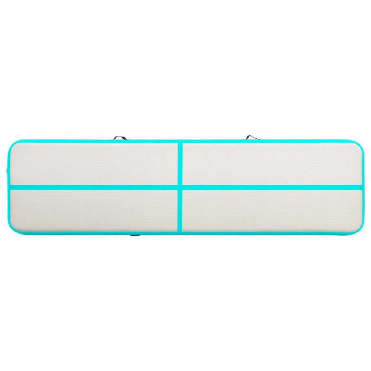 VIDAXL Tapis gonflable de gymnastique avec pompe 800x100x20cm PVC Vert