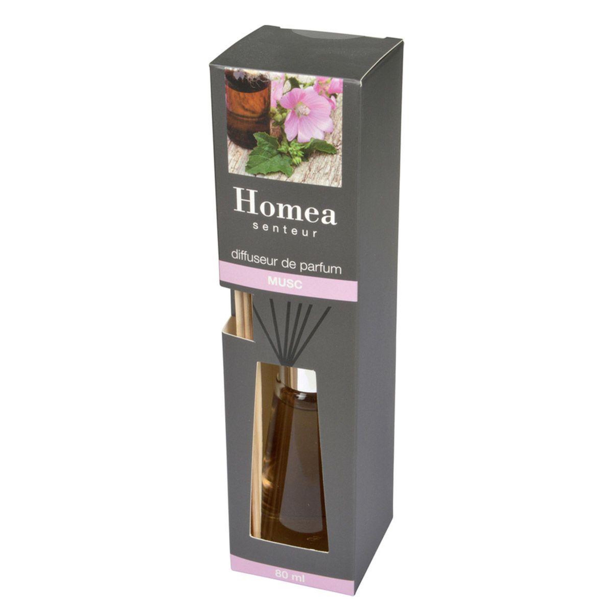 Voir la diapositive 2 : HOMEA Diffuseur de Parfum  Flacon  80ml Musc