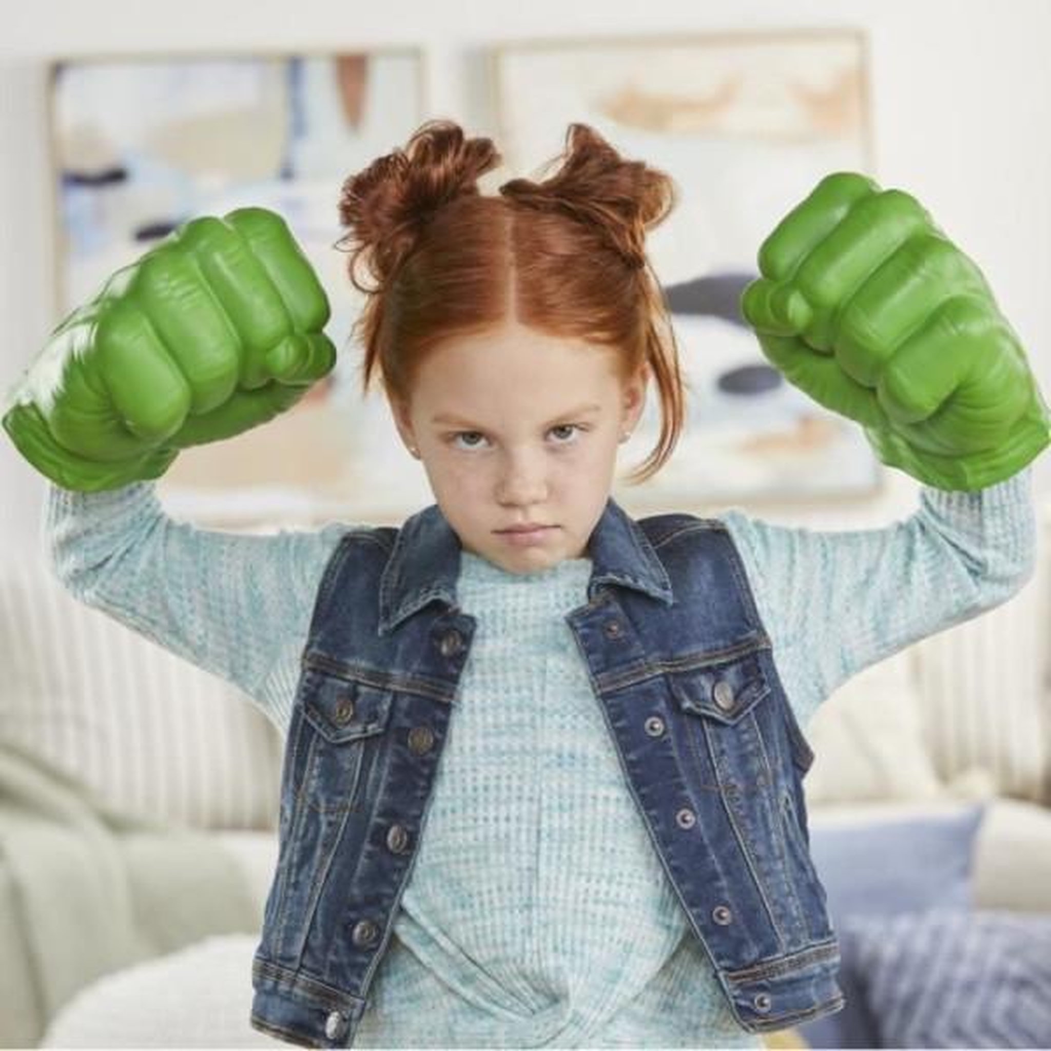 Voir la diapositive 3 : HASBRO Gants fracassants de Hulk, jouet de déguisement, Marvel Avengers