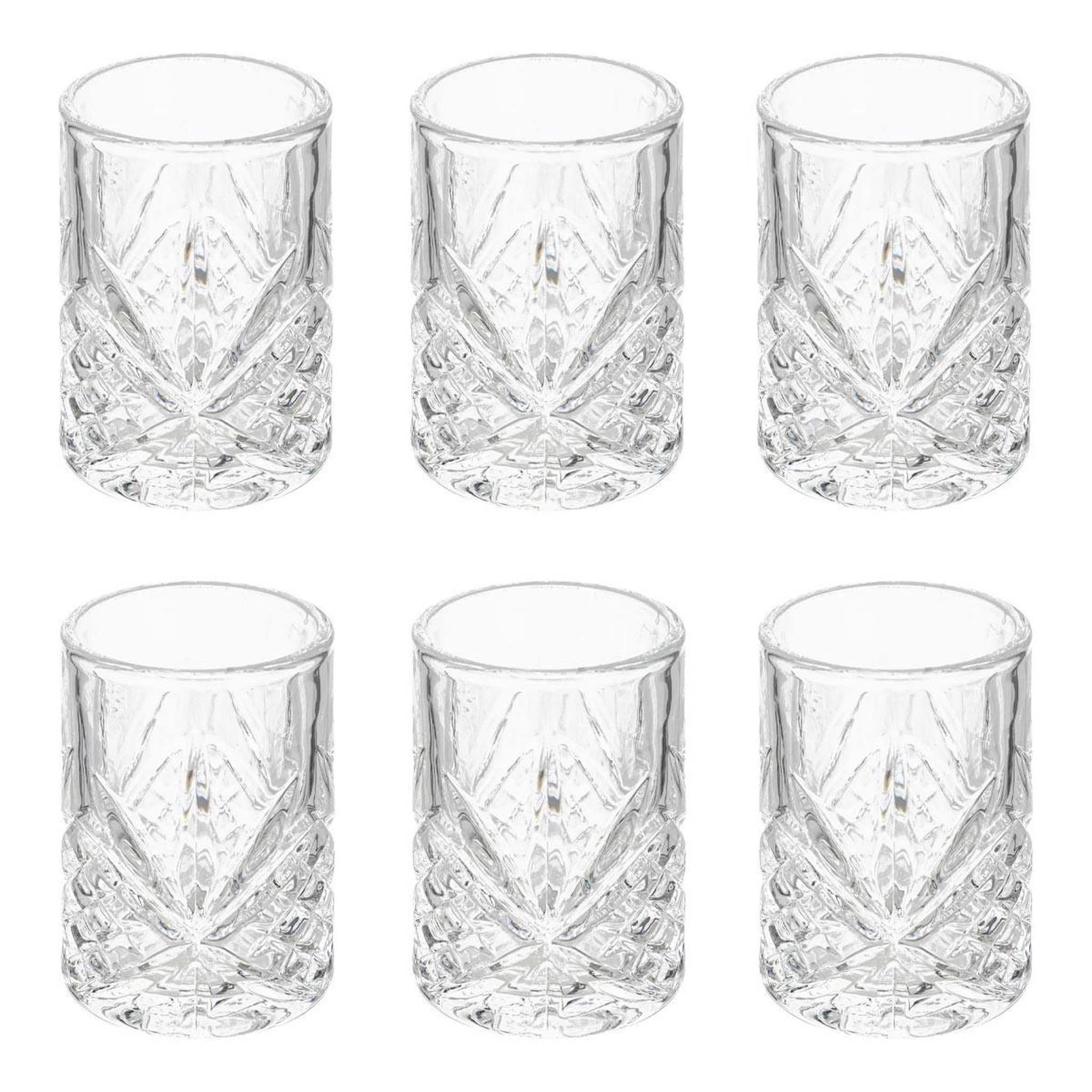Voir la diapositive 1 : SECRET DE GOURMET Lot de 6 shooters  automne  6cl transparent