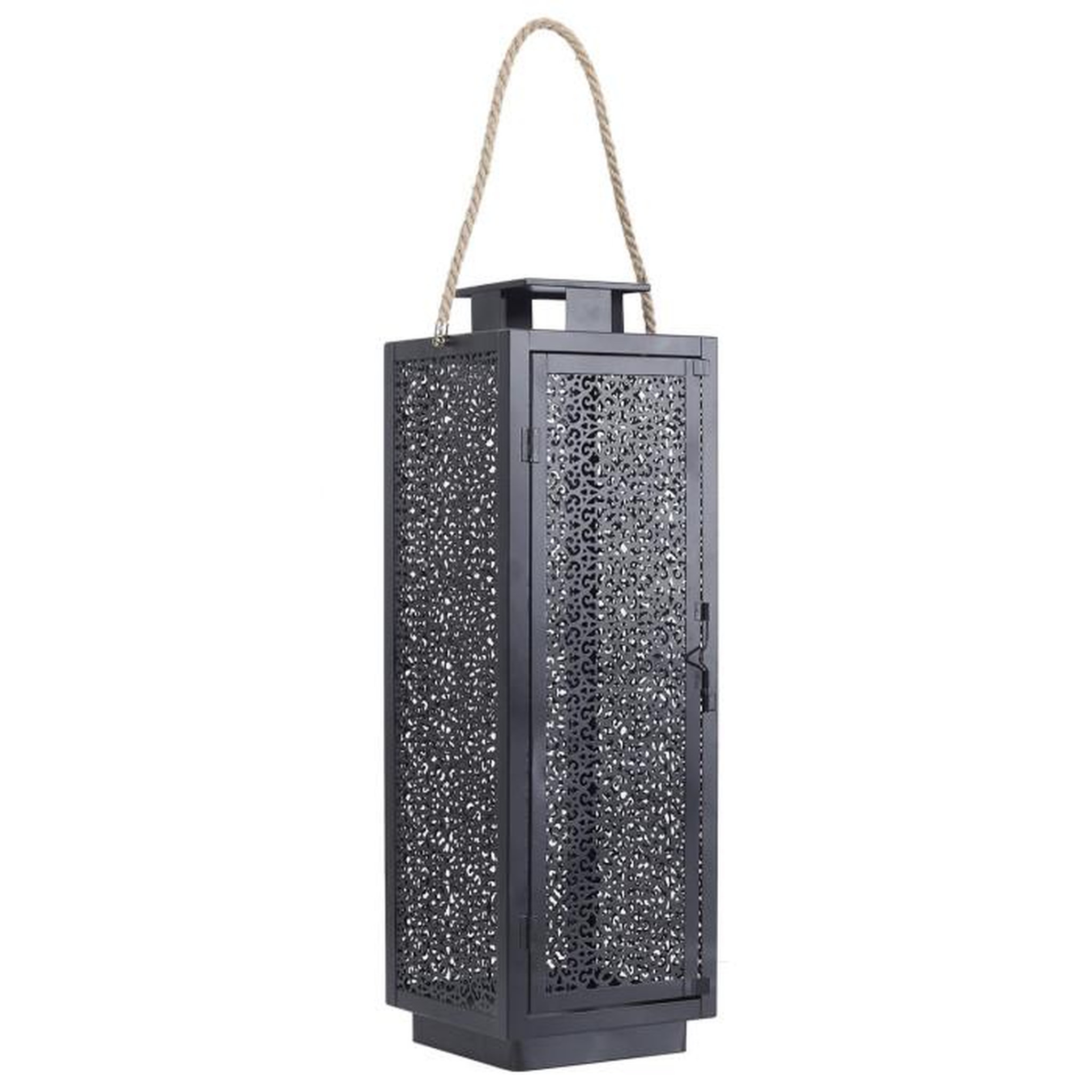 Voir la diapositive 6 : Paris Prix Lot de 2 Lanternes Déco  Ajouré  59cm Noir