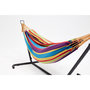 Voir la diapositive 5 : CONCEPT USINE Hamac sur pied 2,6 m avec toile en polyester multicolore COPACABANA