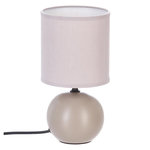 ATMOSPHERA Lampe à Poser Céramique  Boule  25cm Taupe Mat
