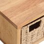 Voir la diapositive 5 : VIDAXL Etagere murale avec paniers 62x18x16 cm Bois massif de noyer