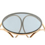 Voir la diapositive 2 : Paris Prix Table d'Appoint Design  Whitney  52cm Gris & Or Rose