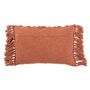 Voir la diapositive 2 : Paris Prix Coussin Déco Pompons  Amalia  37x78cm Terracotta