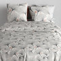 Voir la diapositive 2 : ATELIER DU COTON Housse de couette 260x240 + 2 taies en coton 57 fils