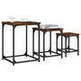 Voir la diapositive 4 : VIDAXL Tables basses gigognes 3 pcs chene fume bois d'ingenierie