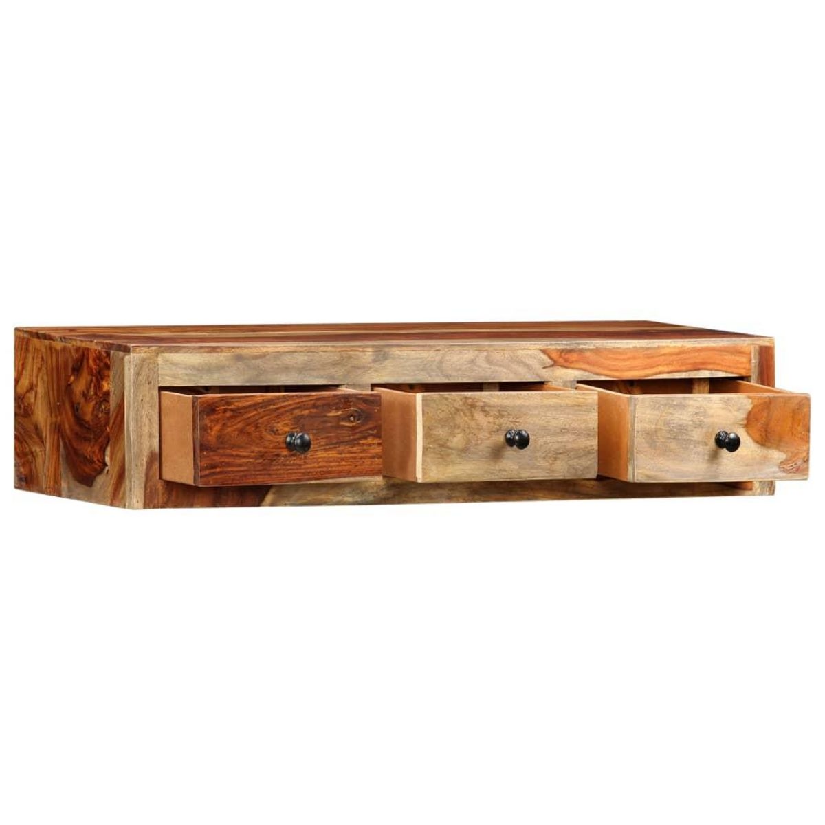 VIDAXL Table console murale 100x25x20 cm Bois massif