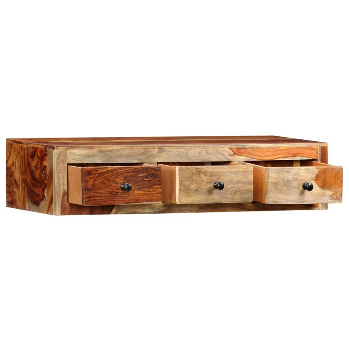 VIDAXL Table console murale 100x25x20 cm Bois massif